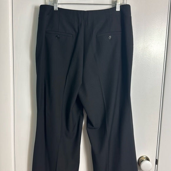 NWT Talbots Black Heritage Wide Leg Pants Wool Blend Size 12 Minimalist Capsule - Picture 6 of 12